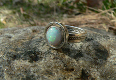 opal temple ring